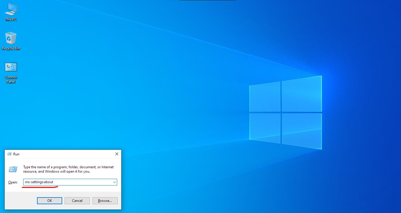 Run ms-settings-about